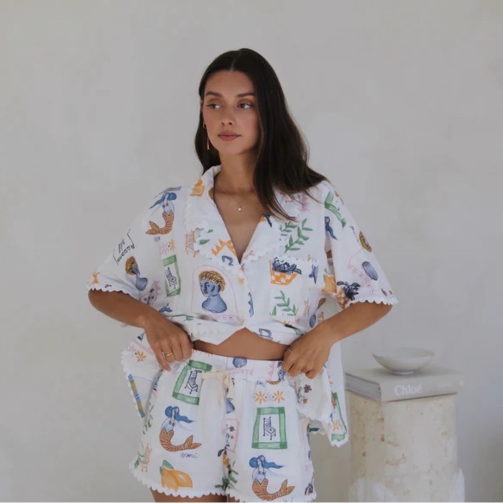 NONI the Label PAROS RIC RAC Shirt and Shorts set - Medium
